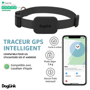 Airtag collier pour chiens + Smartdock