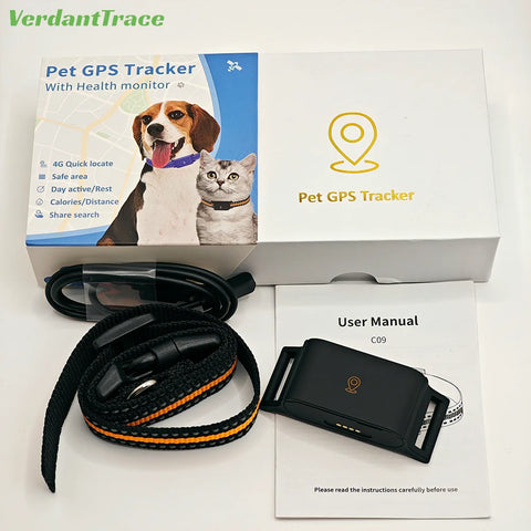 Collier intelligent 4G GPS pour animaux de compagnie, pour chiens et chats, localisation GPS Wi-Fi en temps réel, étanchéité IP67, surveillance d'activité