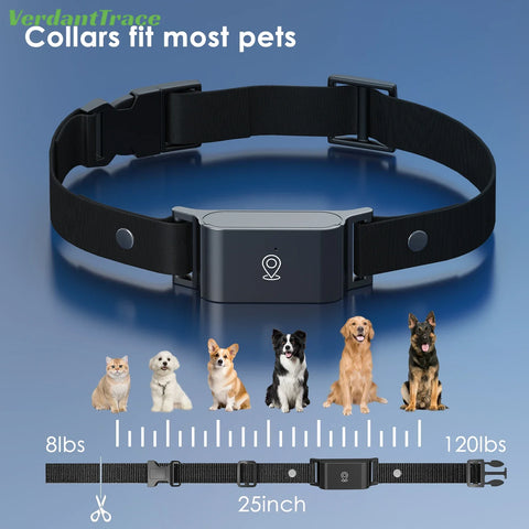 Collier intelligent 4G GPS pour animaux de compagnie, pour chiens et chats, localisation GPS Wi-Fi en temps réel, étanchéité IP67, surveillance d'activité
