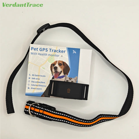 Collier intelligent 4G GPS pour animaux de compagnie, pour chiens et chats, localisation GPS Wi-Fi en temps réel, étanchéité IP67, surveillance d'activité