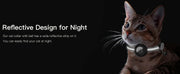 Collier GPS pour chat avec étiquette nominative QR et support AirTag, protection 2 en 1, collier réfléchissant pour chaton, étui AirTag pour chats